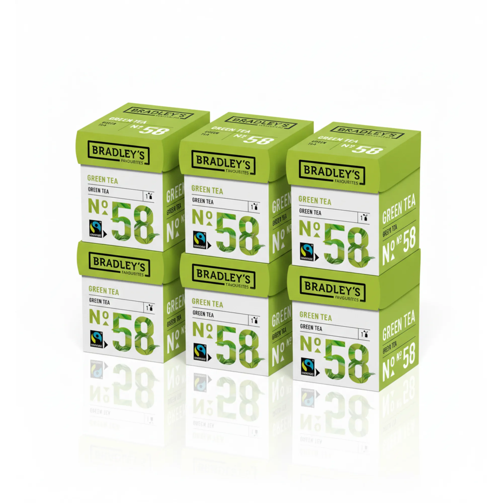 Bradley's Favourites Green Tea No. 58 (72x 1,75g) sfeerfoto