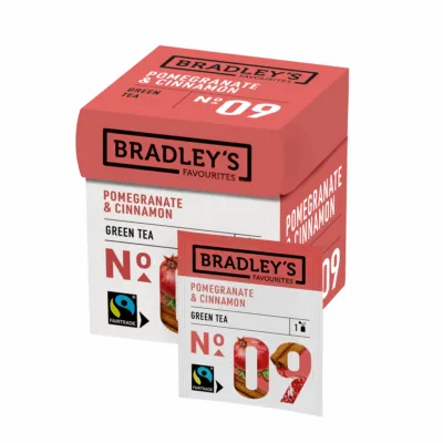 Bradley's Favourites Green Tea Pomegranate Cinnamon No. 09 (72x 1,75g)