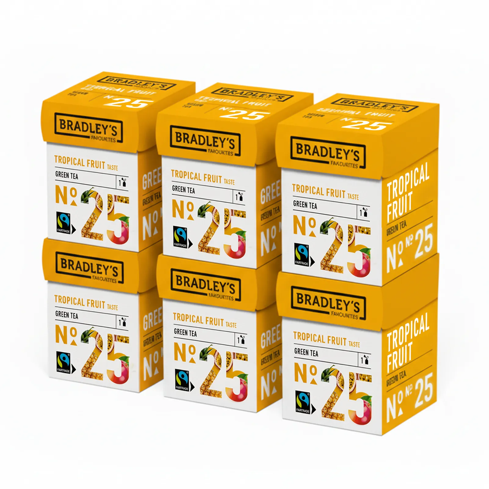 Bradley's Favourites Green Tea Tropical Fruit No. 25 (72x 1,75g)