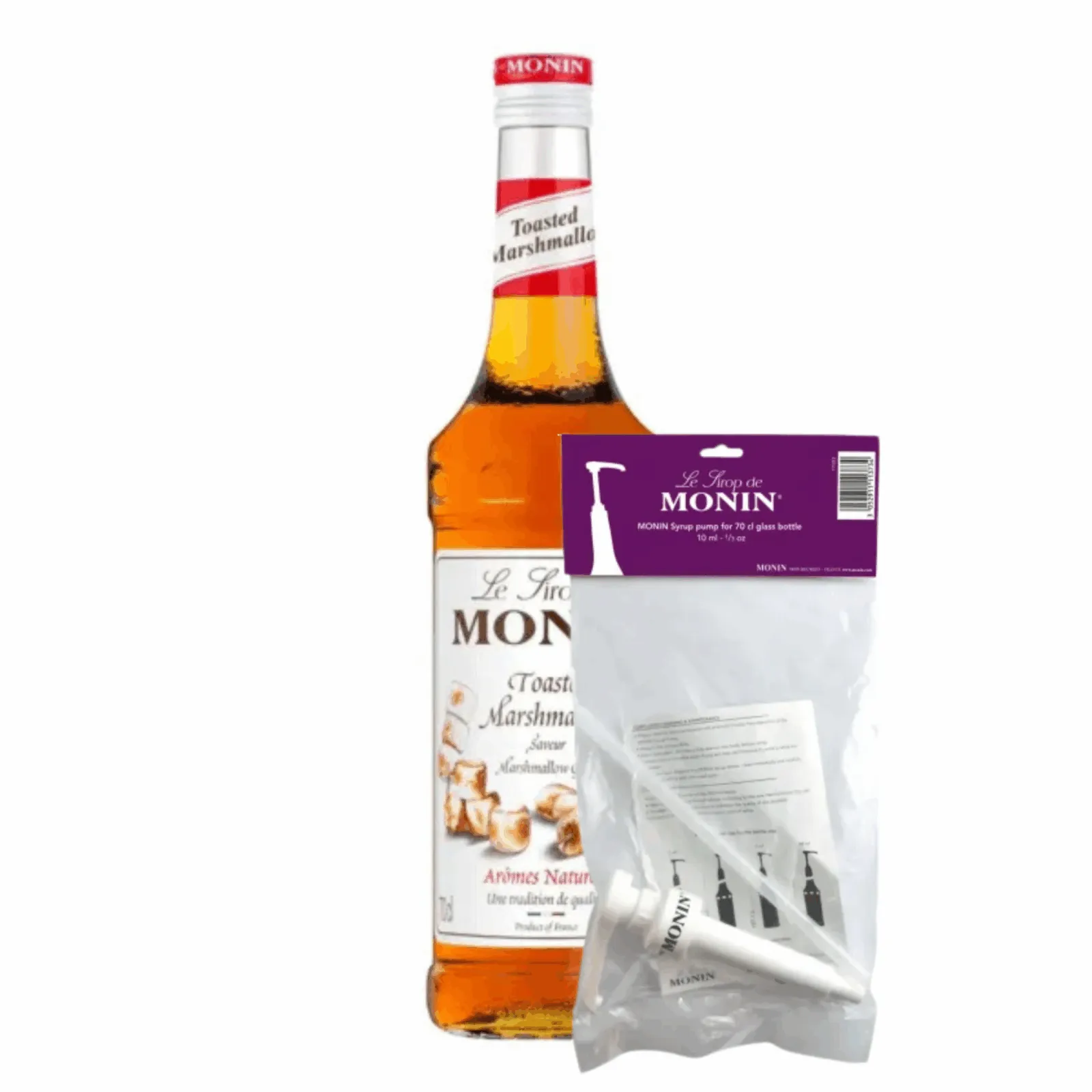 Monin Siroop Toasted Marshmallow (70 cl) + Monin Siroop Pompje (10ml)