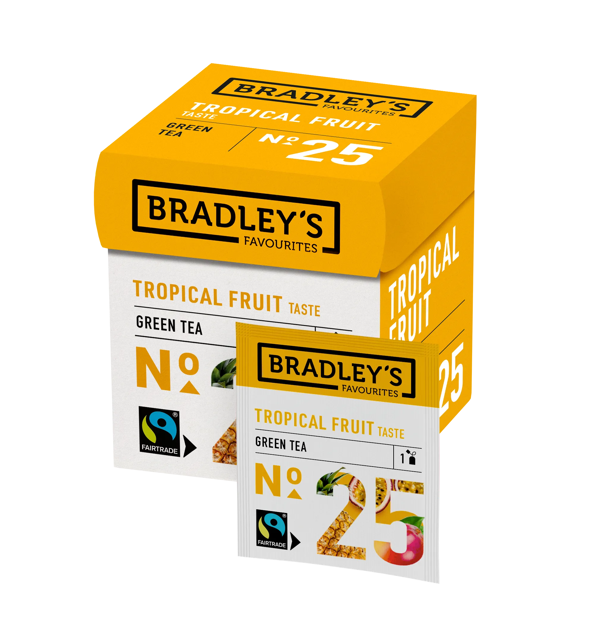 Bradley's Favourites Green Tea Tropical Fruit No. 25 (72x 1,75g)