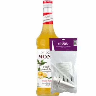 Monin Siroop Cloudy limonade base (70 cl) + Monin Siroop Pompje (10ml)