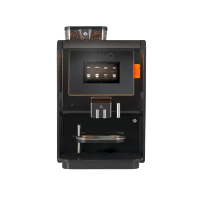 Koffiemachine zwart scherm vooraanzicht