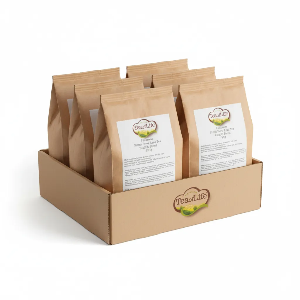 6 zakken zwarte thee tea of life voorkant