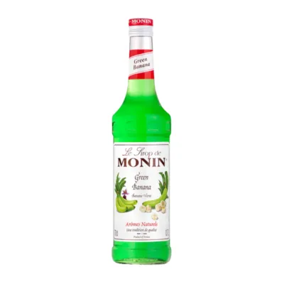 groene fles monin banaan voorkant