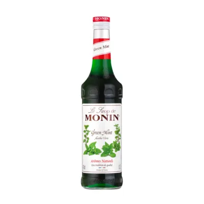 groene munt fles siroop Monin voorkant