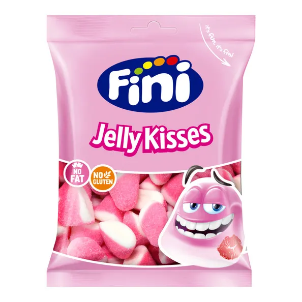 Fini strawberry kisses zakje 90 gr