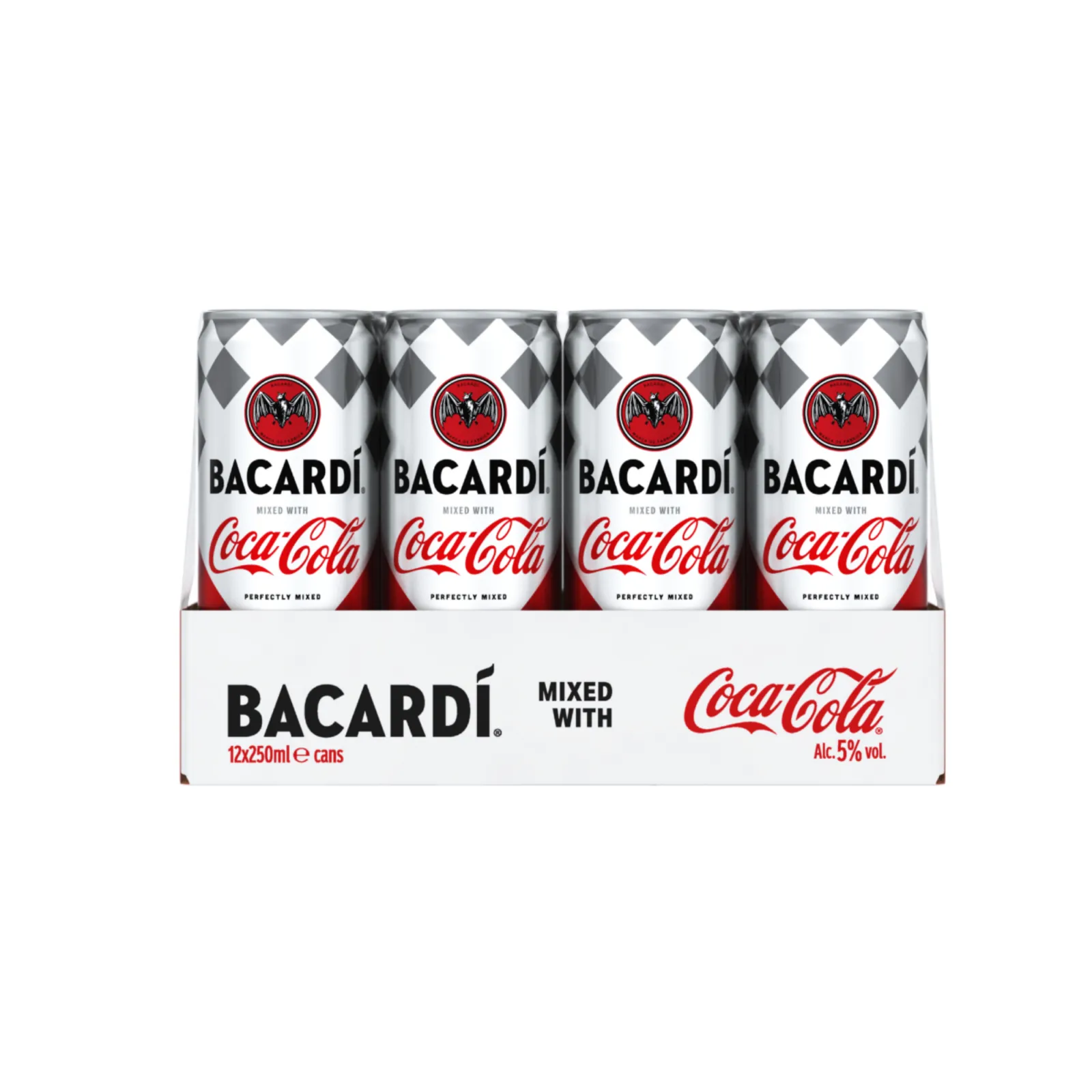 Bacardi coca-cola tray voorkant