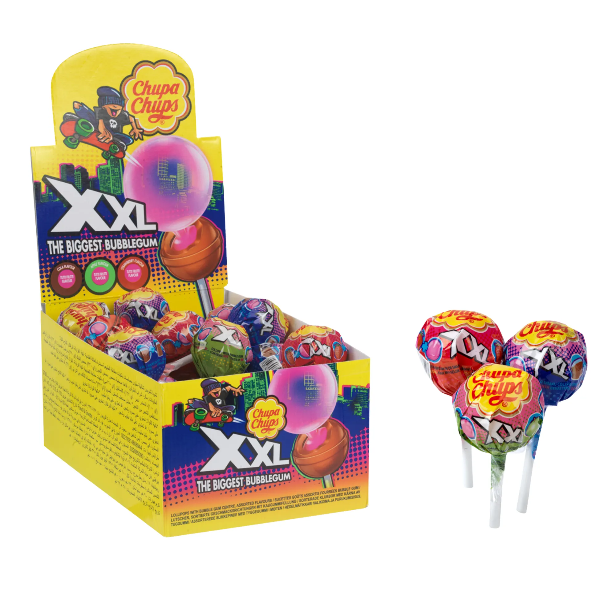 Chupa Chups XXL Lollipop With Bubblegum (25 pieces) - Image 2