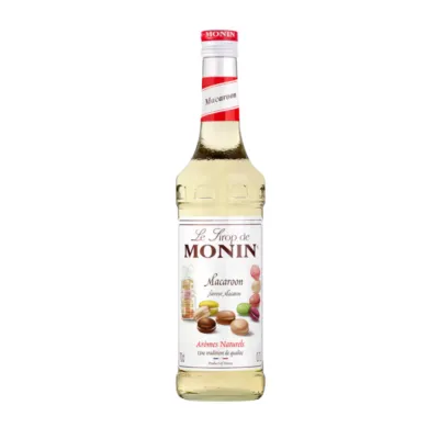 geel siroop fles glas Monin voorkant