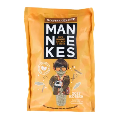 mannekes nostalgisch oranje zakje voorkant