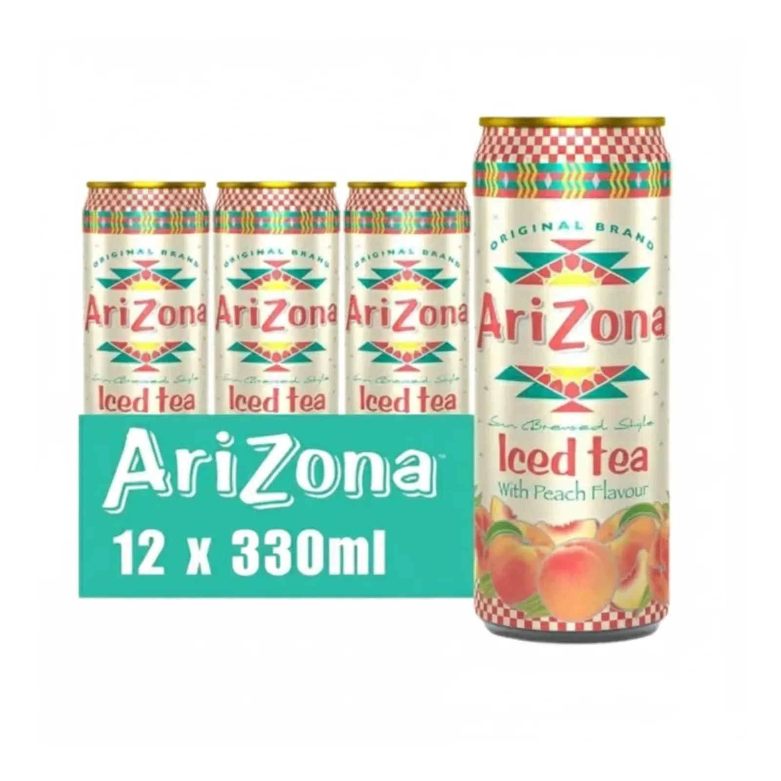 tray icetea peach Arizona blik voorkant