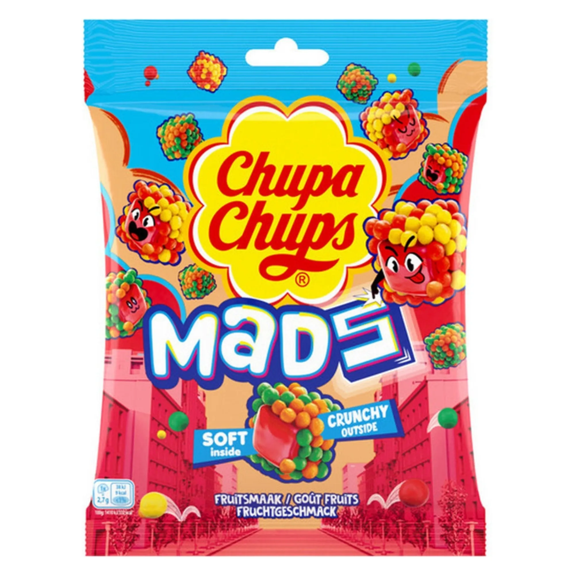 Chupa Chups Mads Fruits Uitdeelzakje (12x 115 gram)