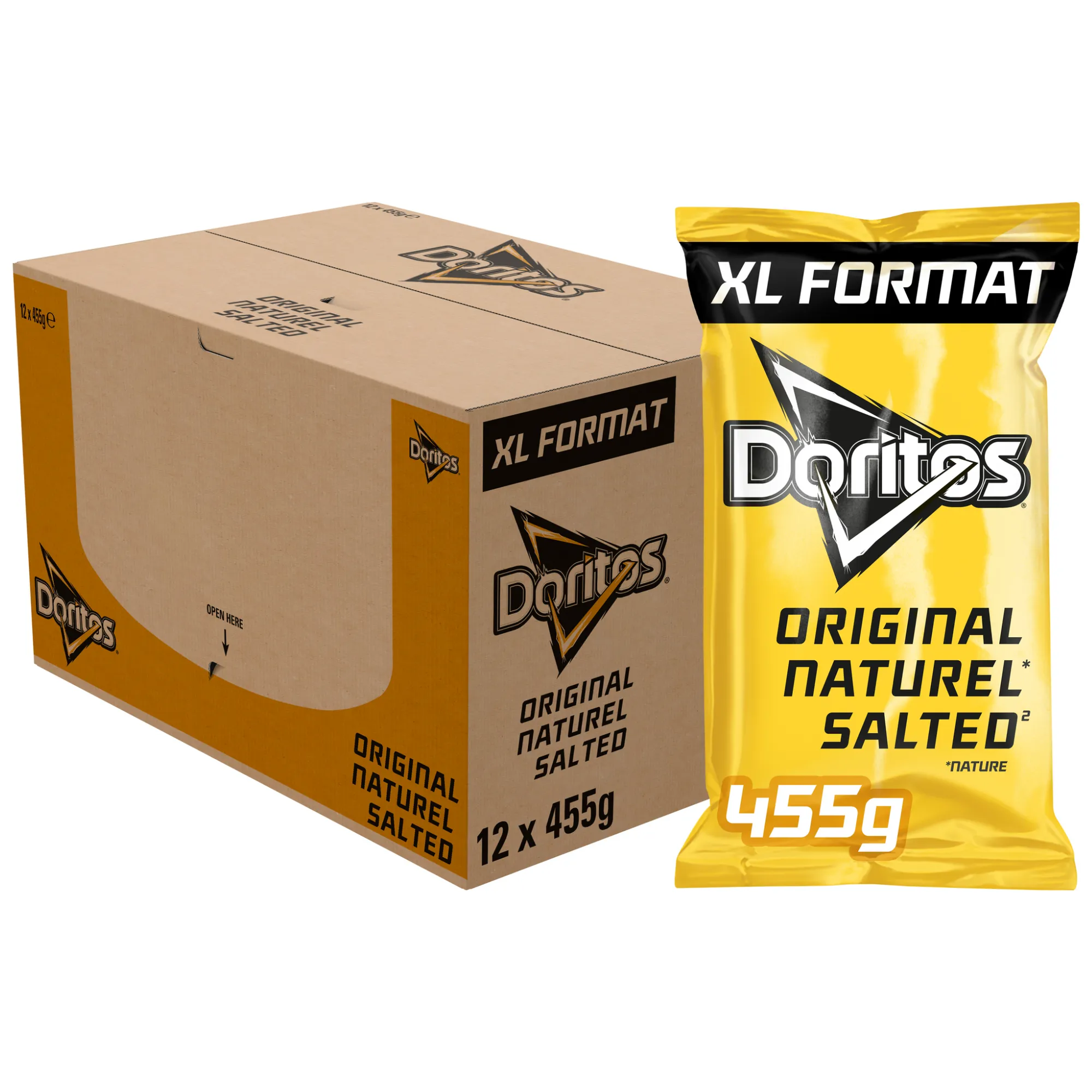 Doritos Naturel Tortilla Chips (12x 455gr)