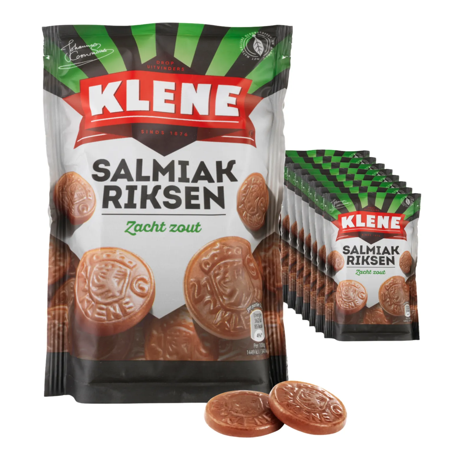 Klene Salmiakriksen zak (8x 210gr)