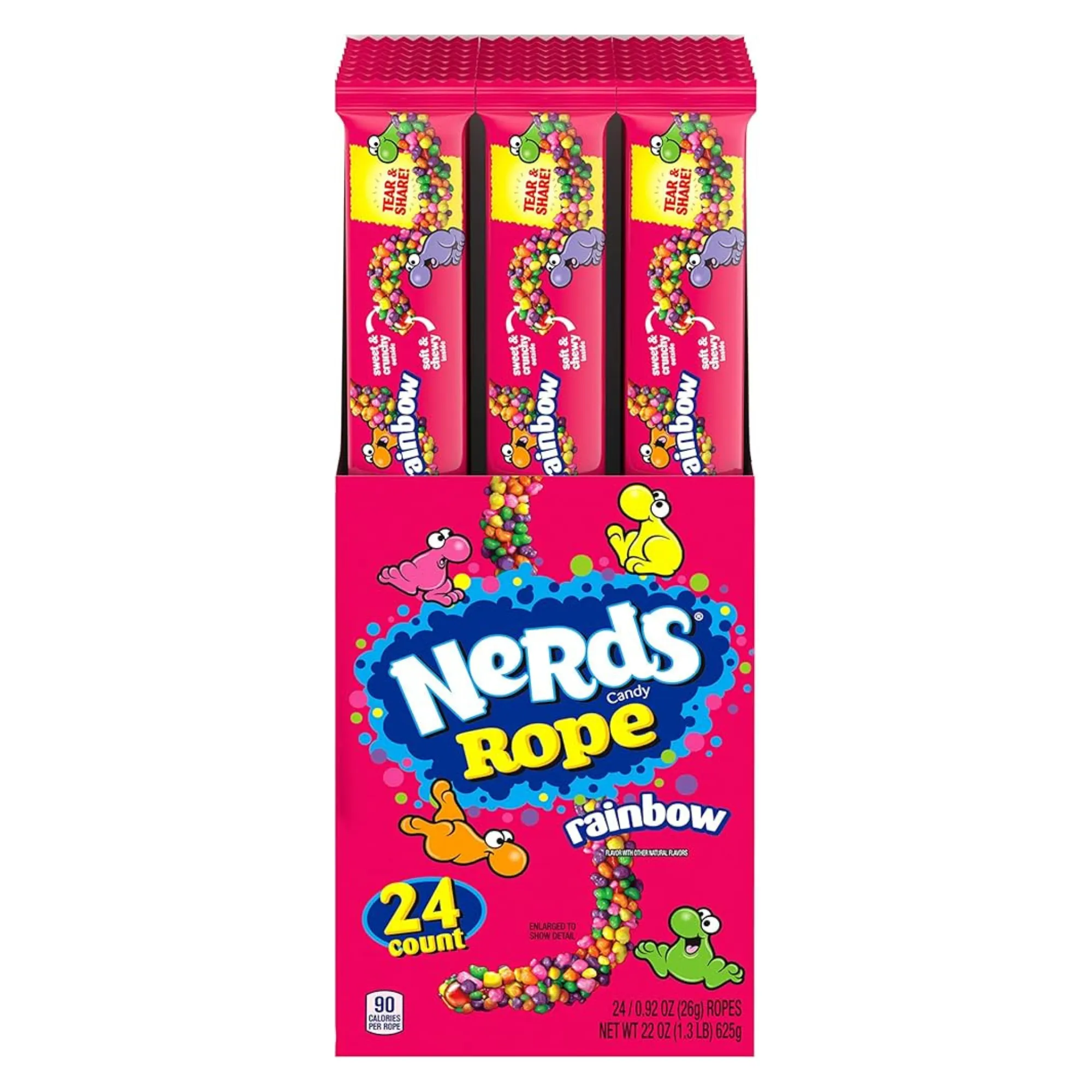 Nerds rainbow fruits doos voorkant
