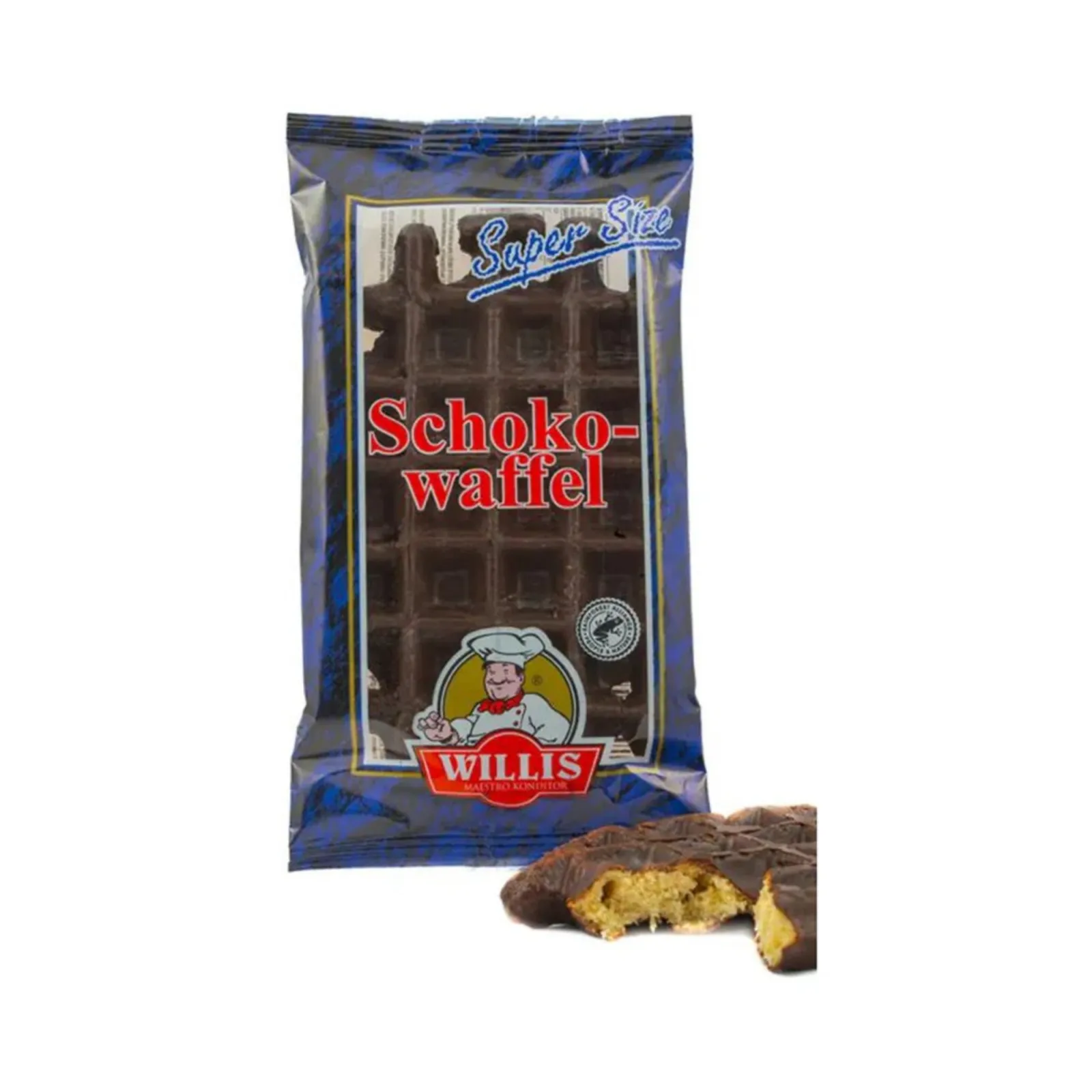 zakje choco wafel liggend voorkant