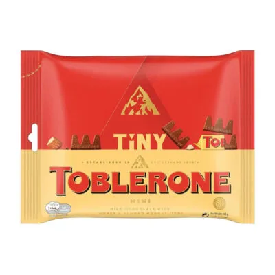 Toblerone tiny milk bag (20×168 gram)