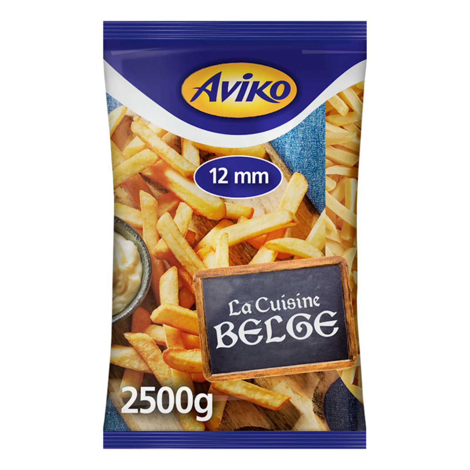 Zak patat friet voorkant belge