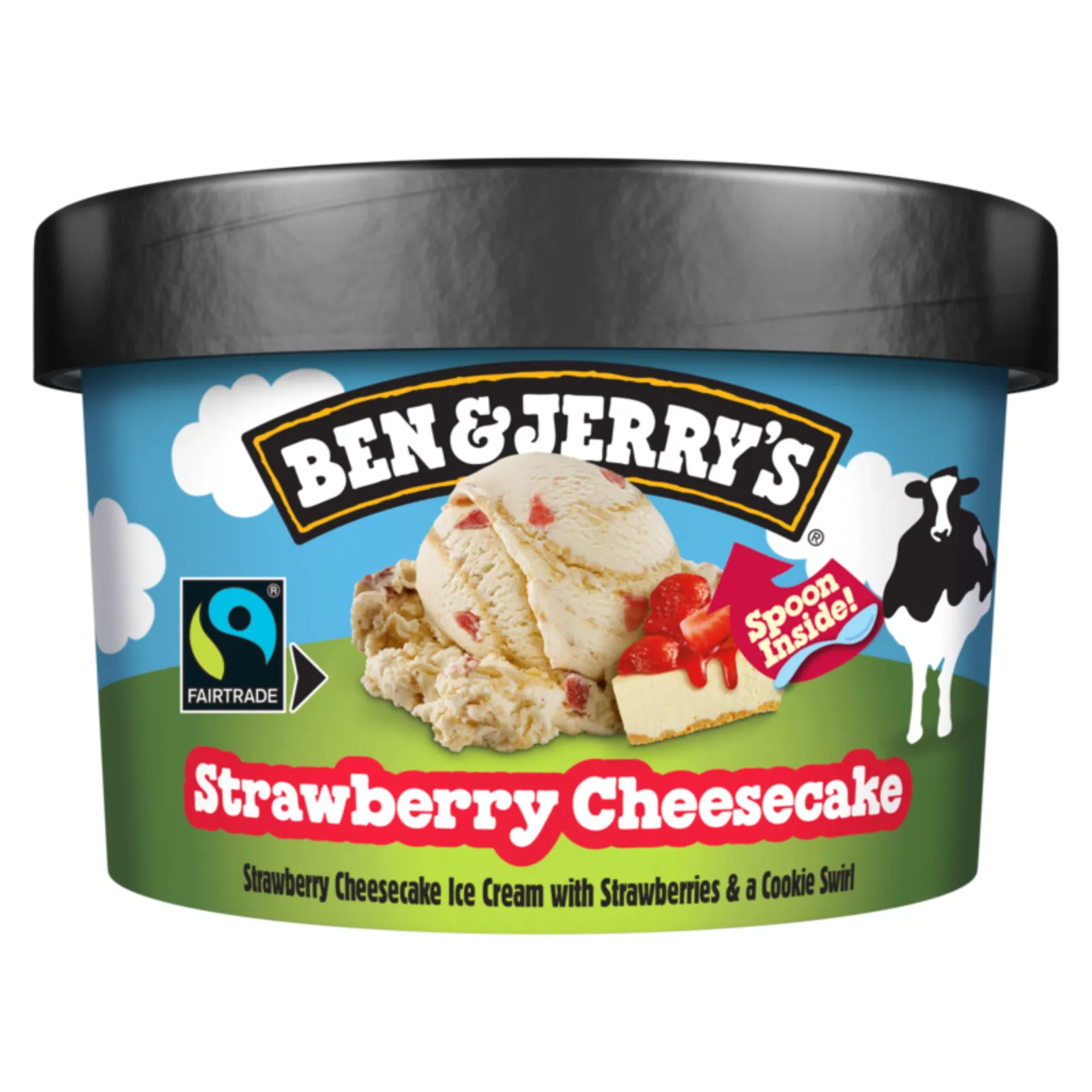 Coockie dough aardbei bakje voorkant Ben & Jerrys