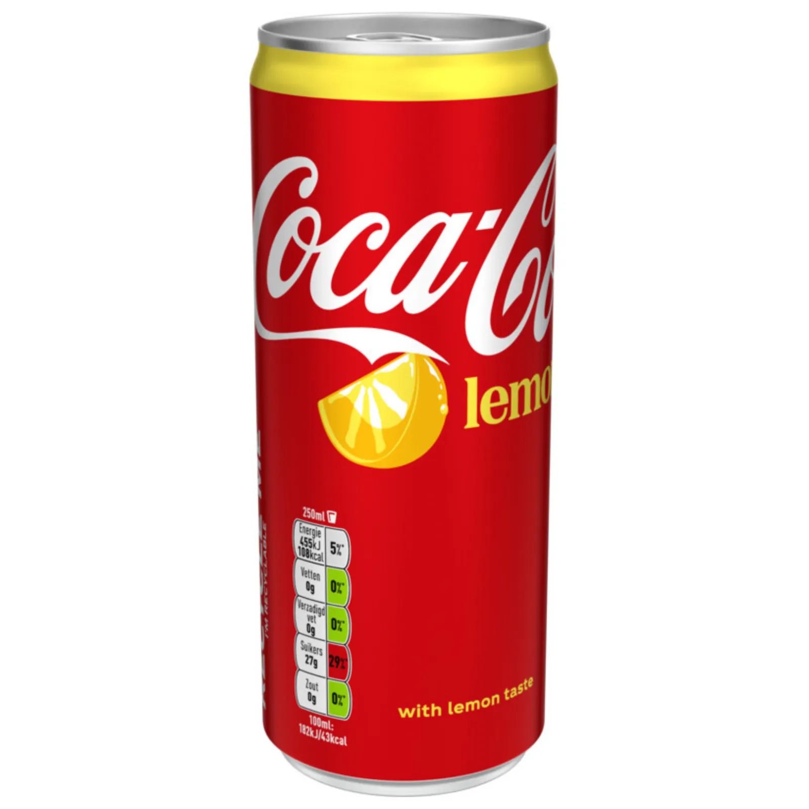 Coca-Cola Lemon blik bovenkant