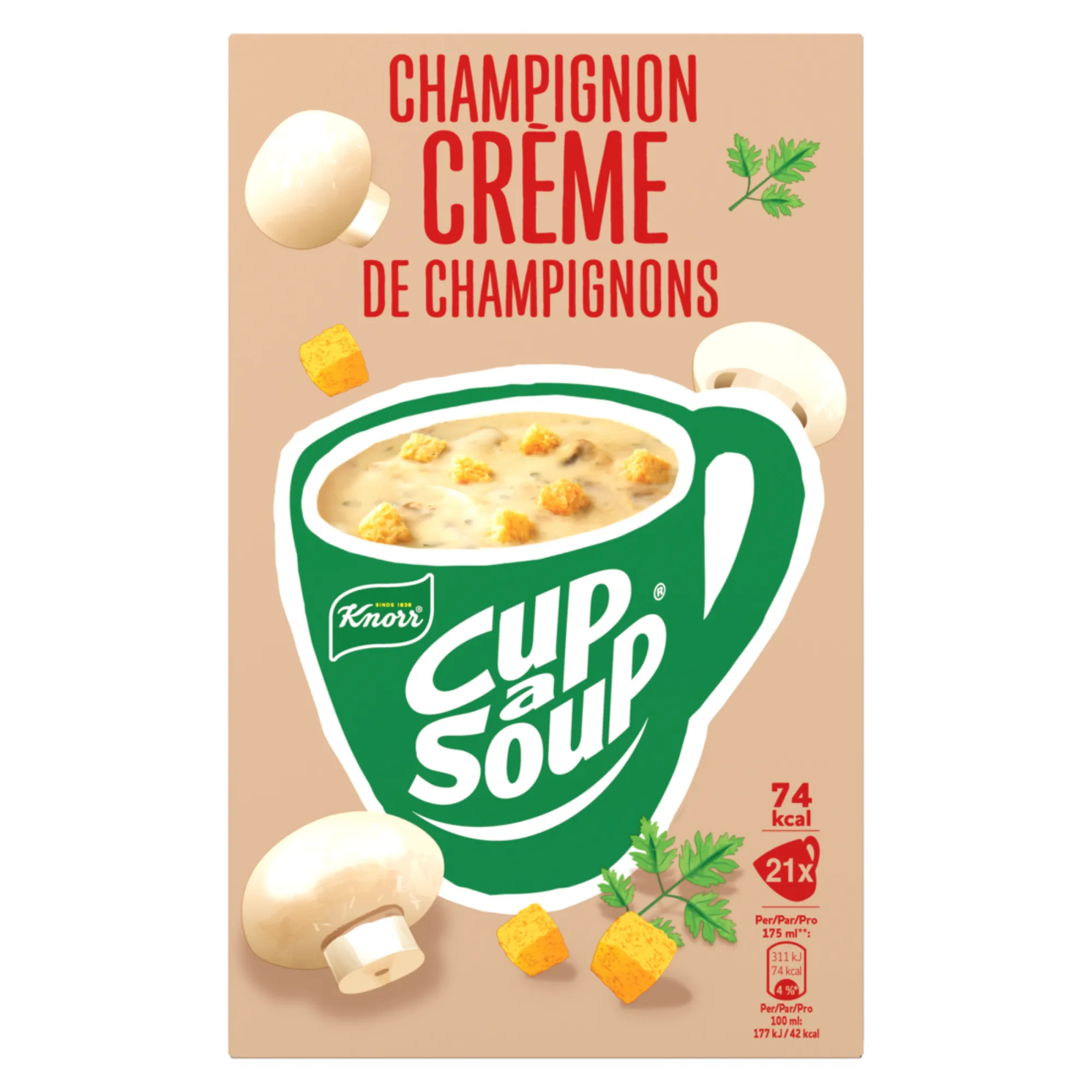 Knorr Cup-a-Soup Champignon Créme (21x 175ml)