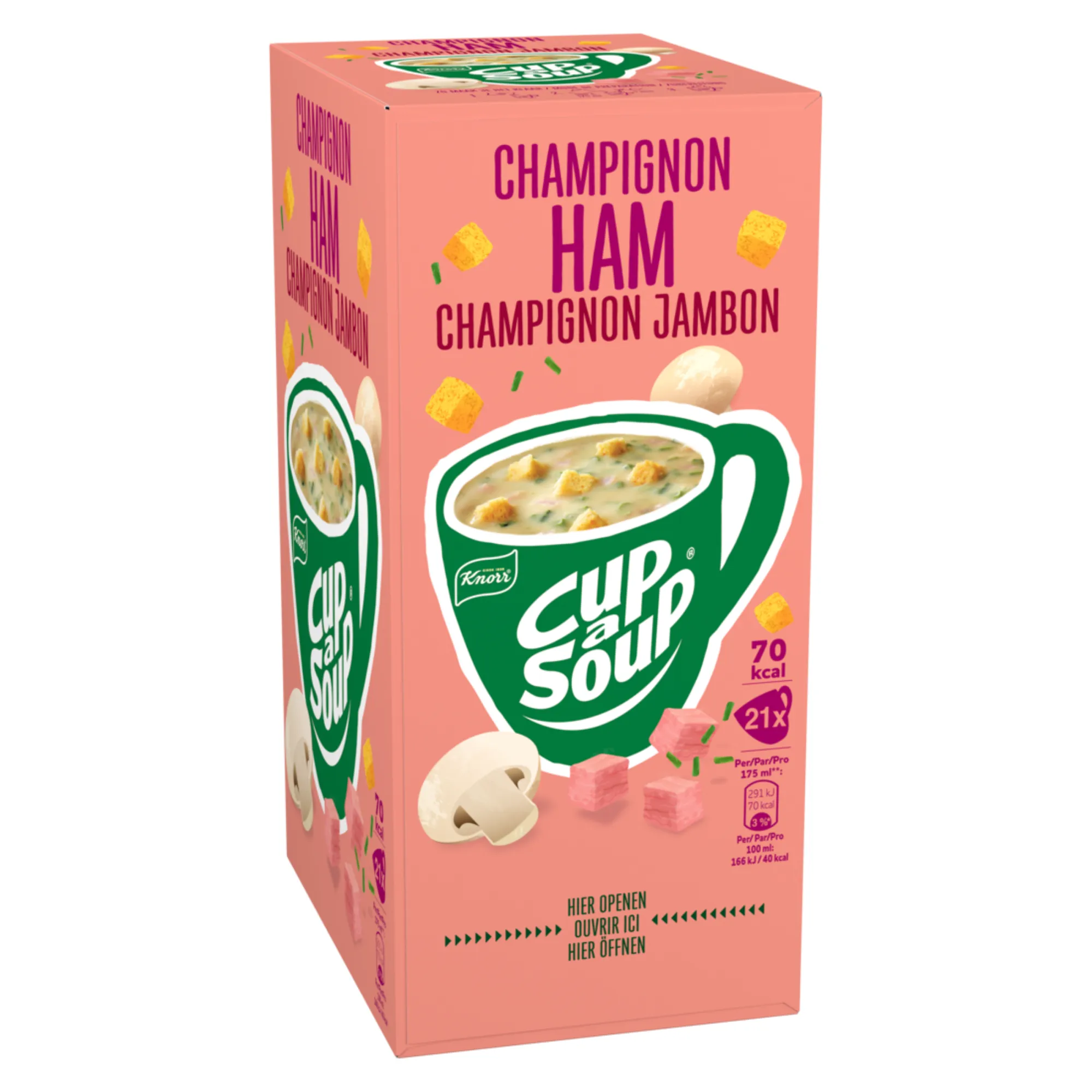 Knorr Cup-a-Soup Champignon Ham (21x 175ml)