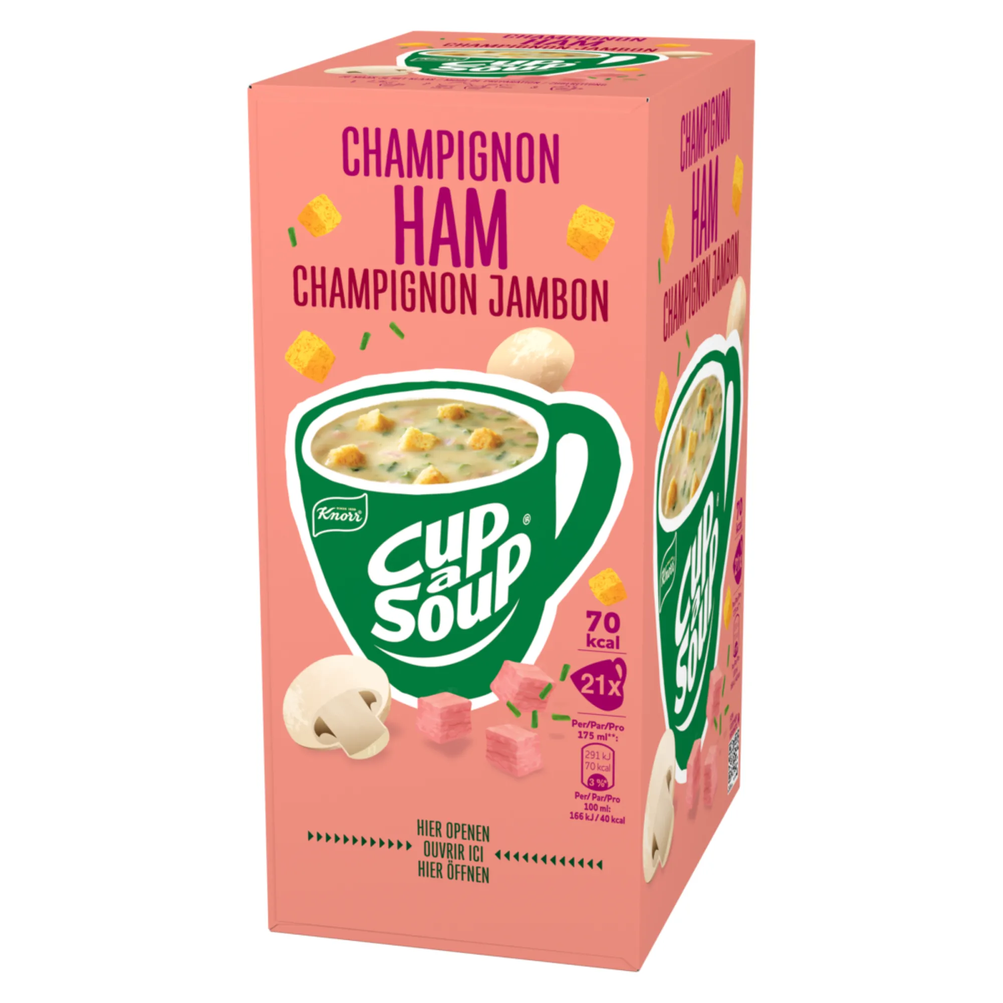 Knorr Cup-a-Soup Champignon Ham (21x 175ml)
