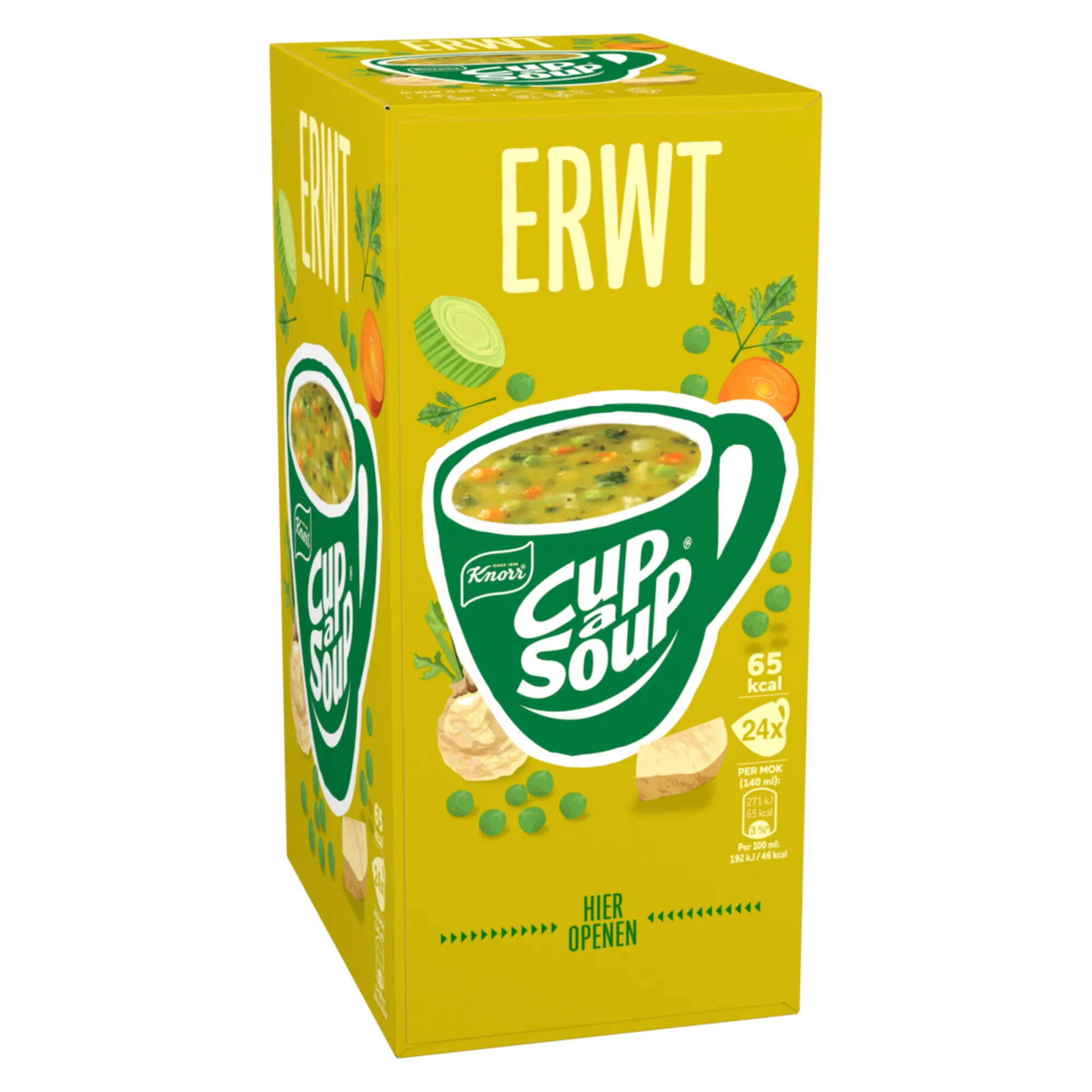 Knorr Cup-a-Soup Erwt (24x 140 ml)