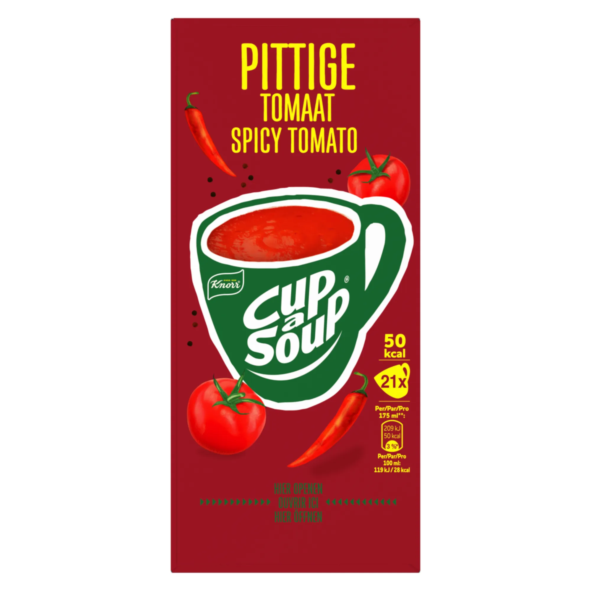 Knorr Cup-a-Soup Pittige Tomaat (21x 175ml)