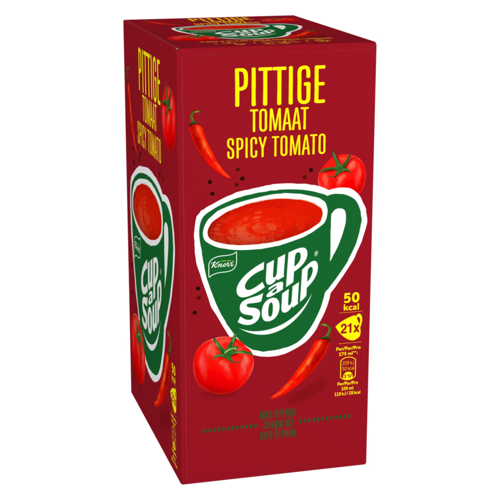 Knorr Cup-a-Soup Pittige Tomaat (21x 175ml)