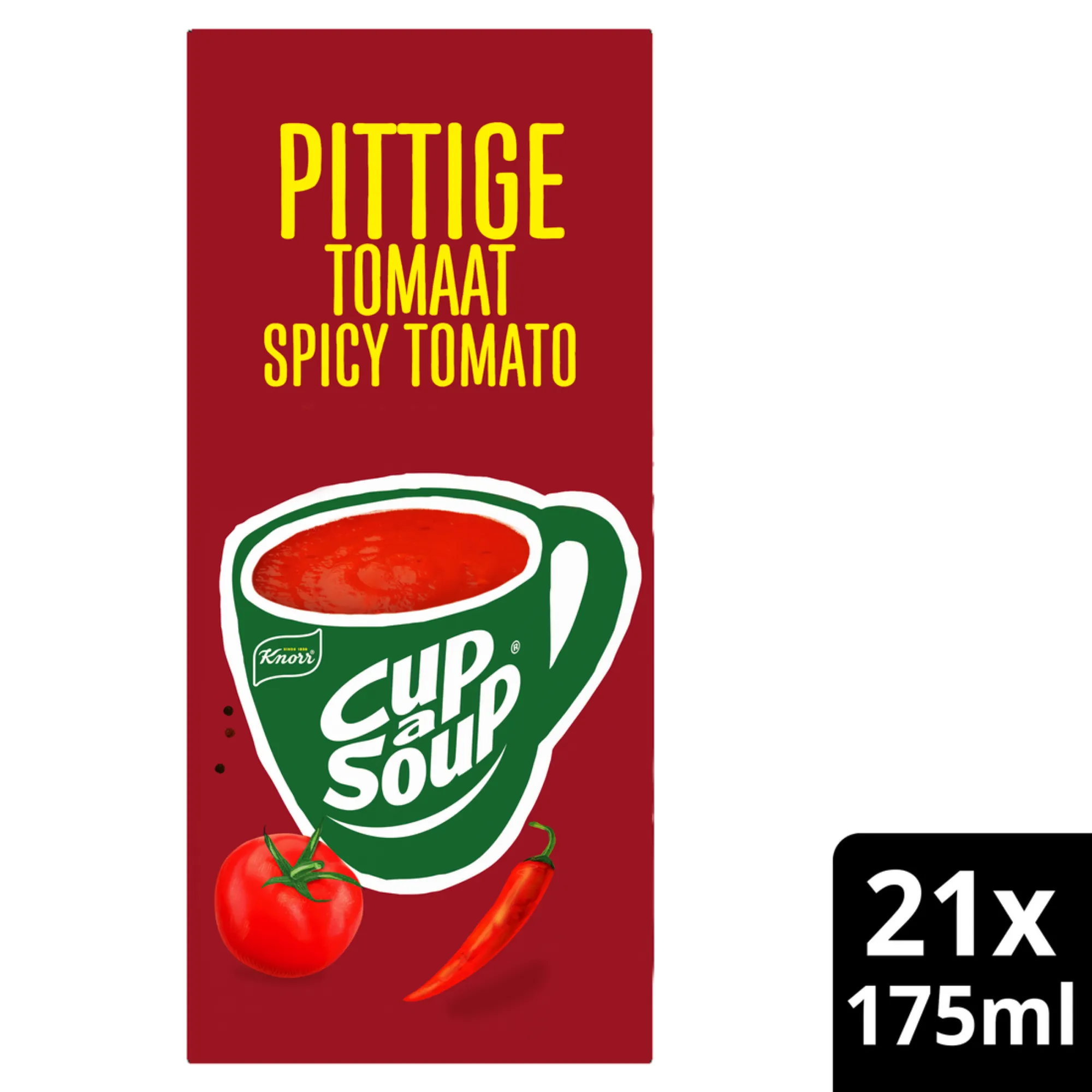 Knorr Cup-a-Soup Pittige Tomaat (21x 175ml)