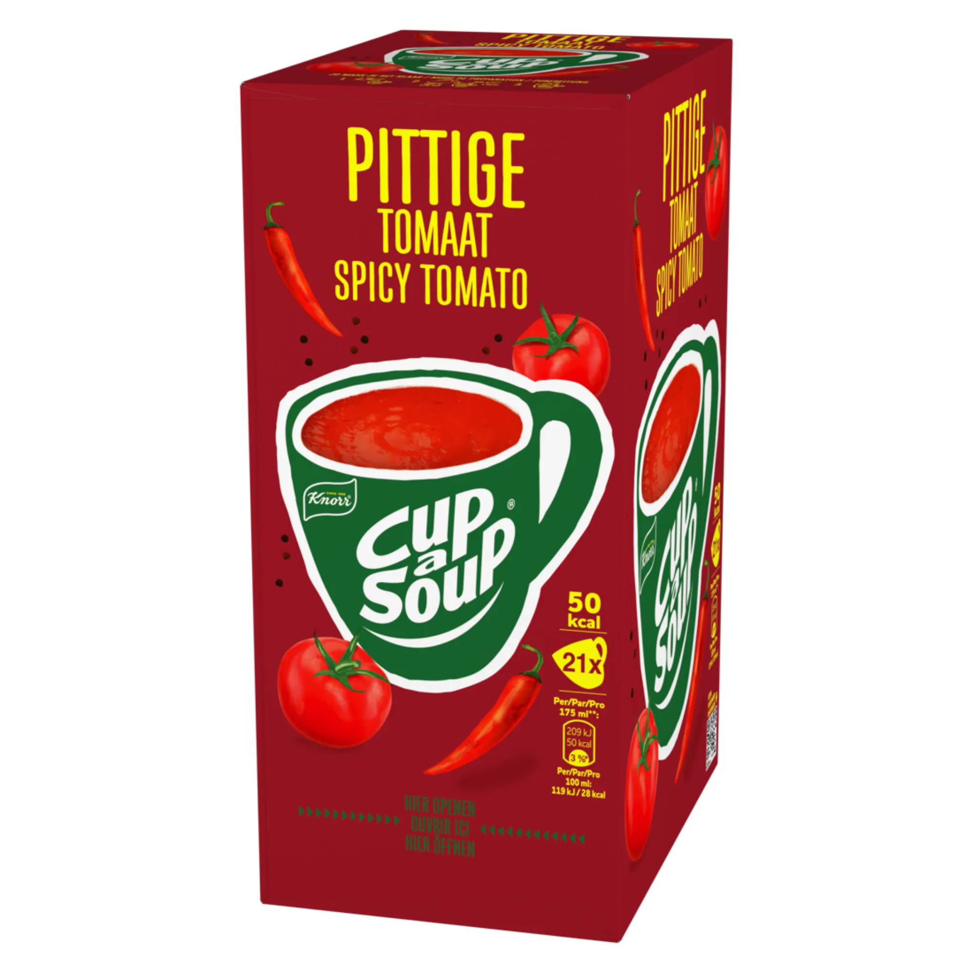 Knorr Cup-a-Soup Pittige Tomaat (21x 175ml)