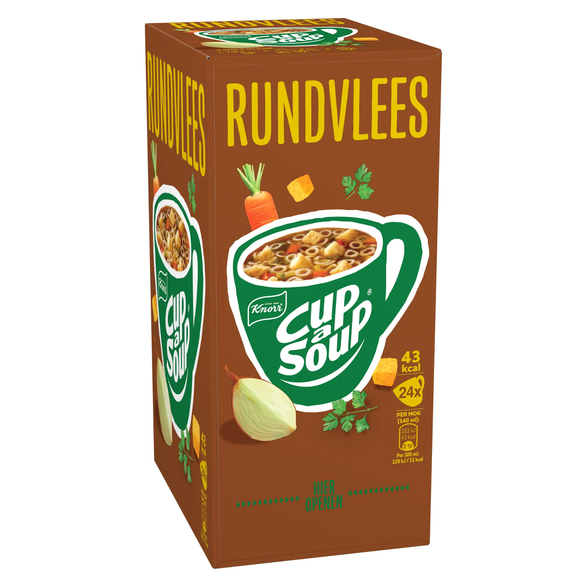 Knorr Cup-a-Soup Rundvlees (24x 140ml)