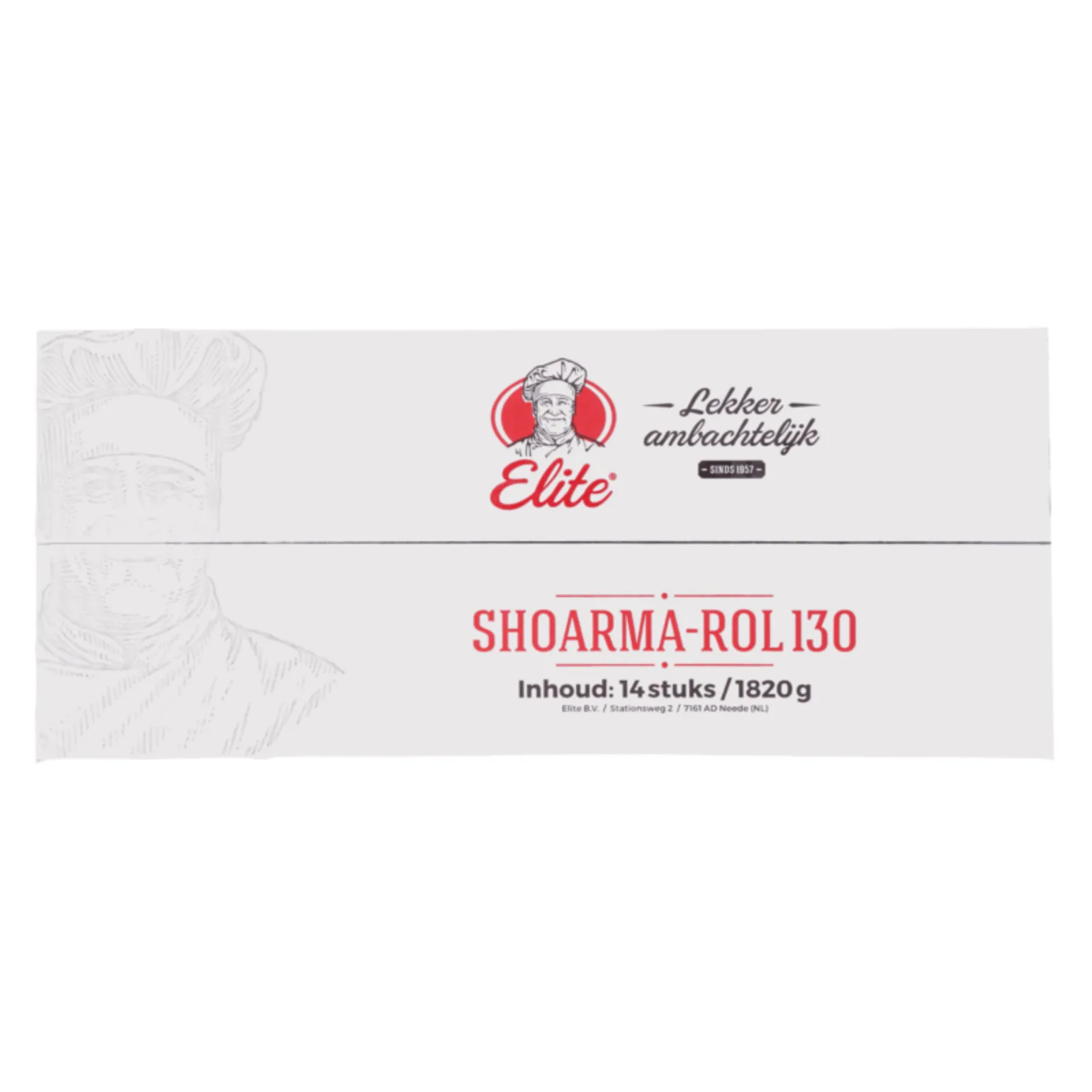 shoarmarol elite doos bovenkant