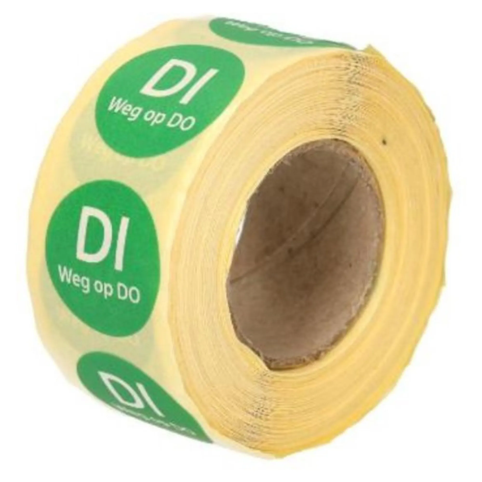 Etiket 'Dinsdag Weg Op Donderdag' (500 stuks) - Afbeelding 2