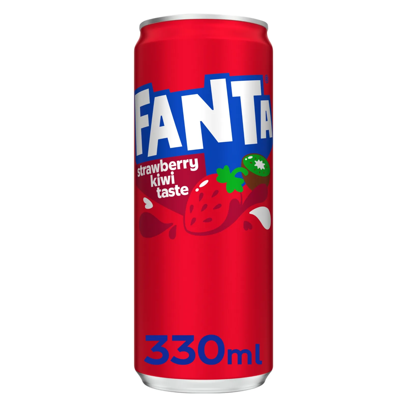 Fanta blik strawberry kiwi staand
