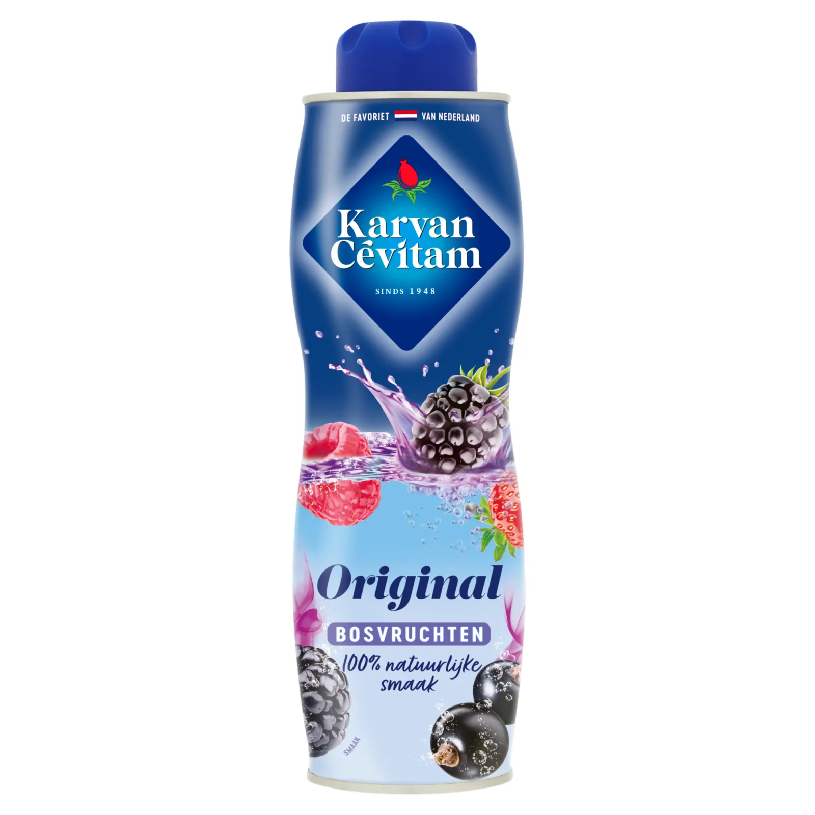 Karvan Cevitam Combi verpakking Aardbei, Bosvruchten en Ice tea Perzik (6x 600ml)