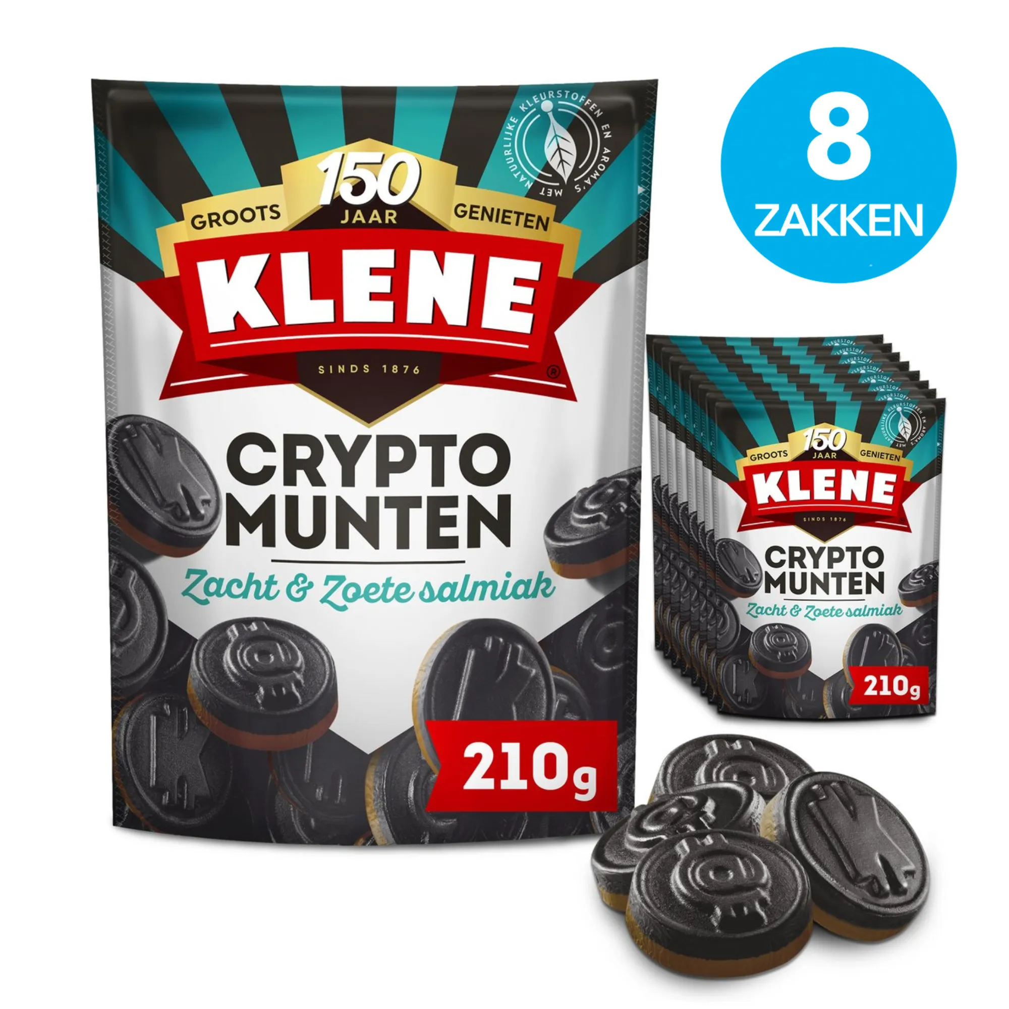 Klene Cryptomunten (8×210 gram)