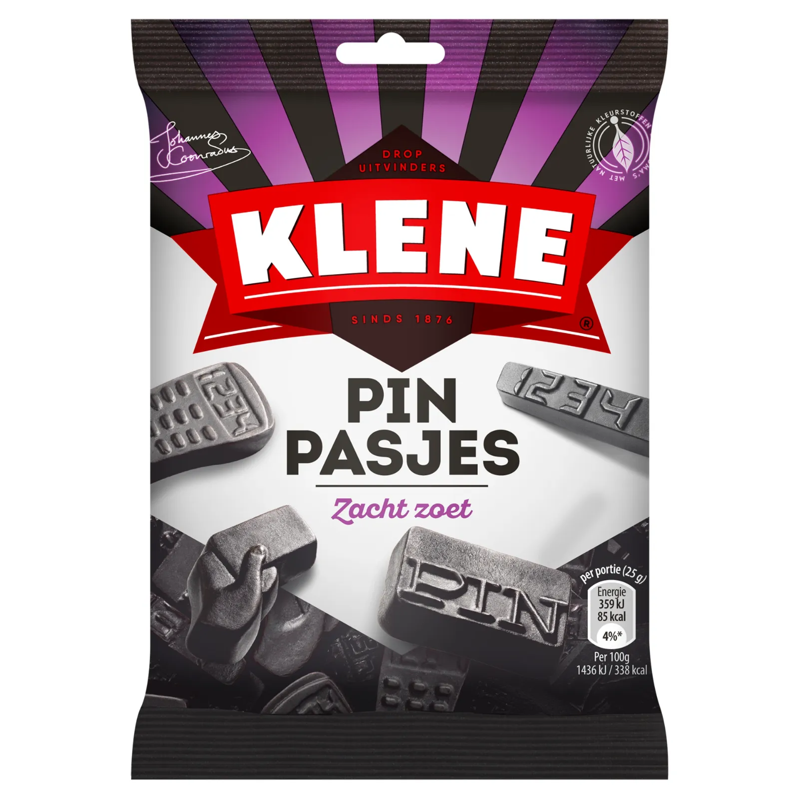 pinpassen zakje drop staand voorkant
