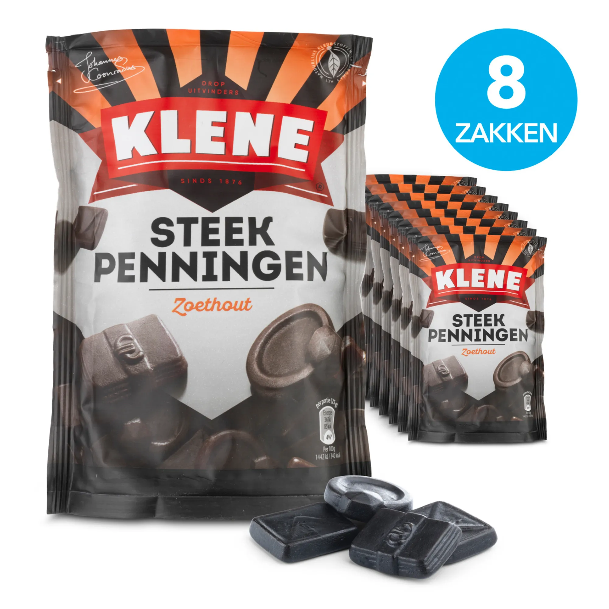Klene Steekpenningen zak (8x 210gr)