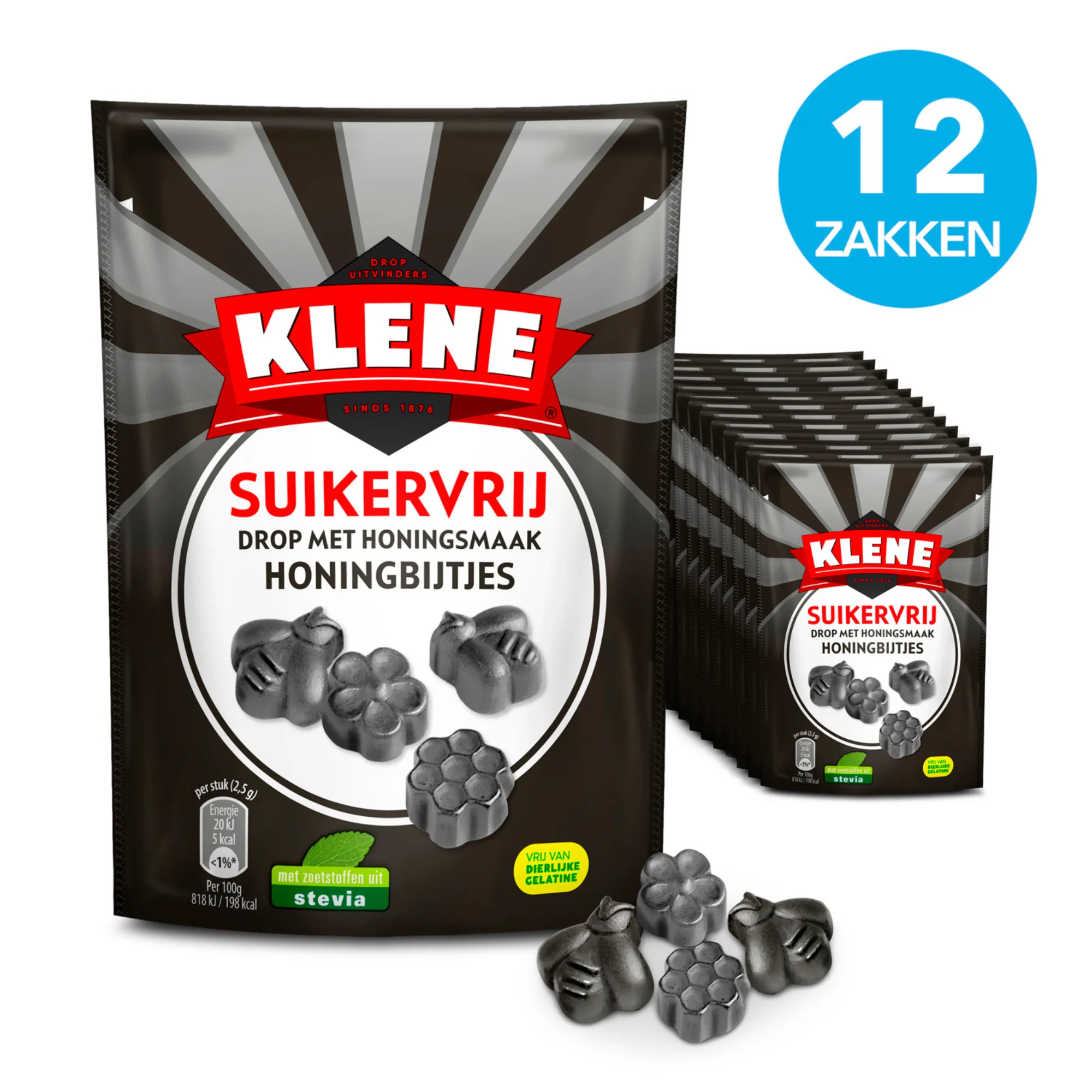 Klene Suikervrij Honingbijtjes (12x 110gr)
