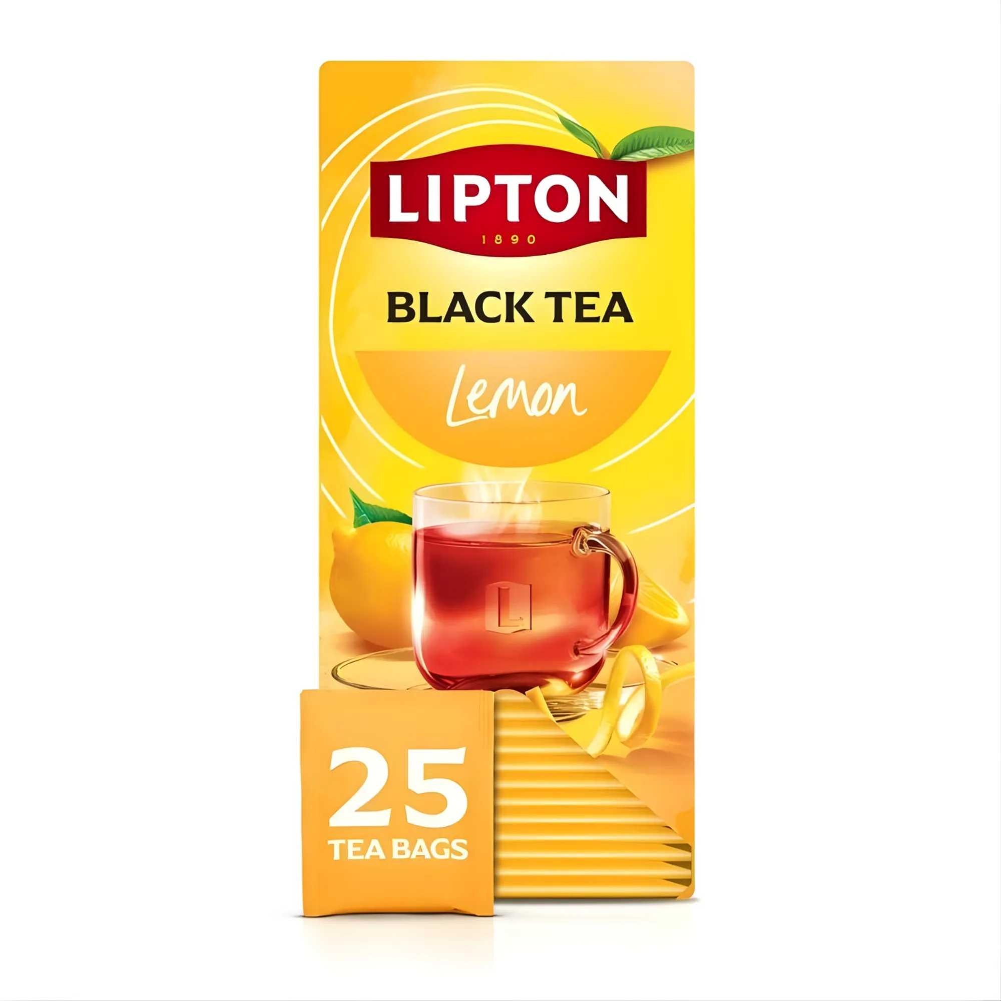 Lipton Feel Good Selection Zwarte Thee Citroen (6×25 stuks)