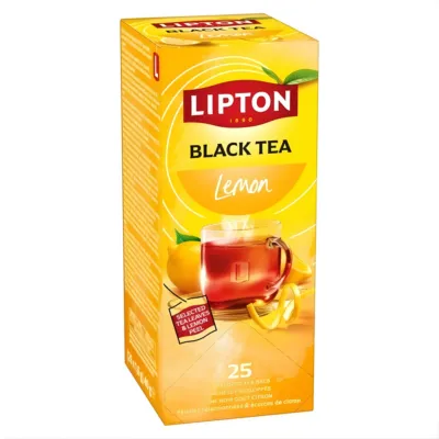 Lipton Feel Good Selection Zwarte Thee Citroen (6×25 stuks)