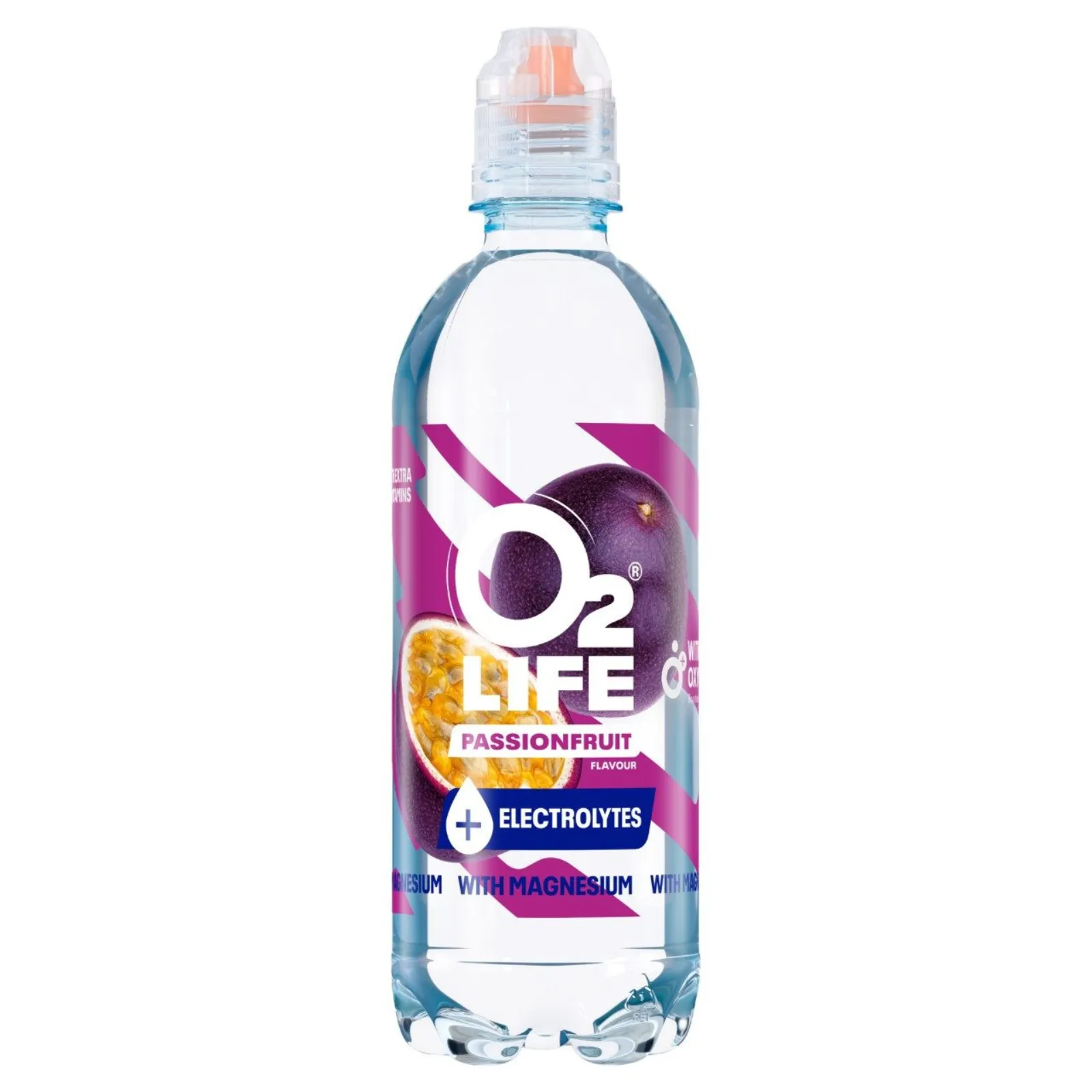 passiefruit fles O2Life staand voorkant