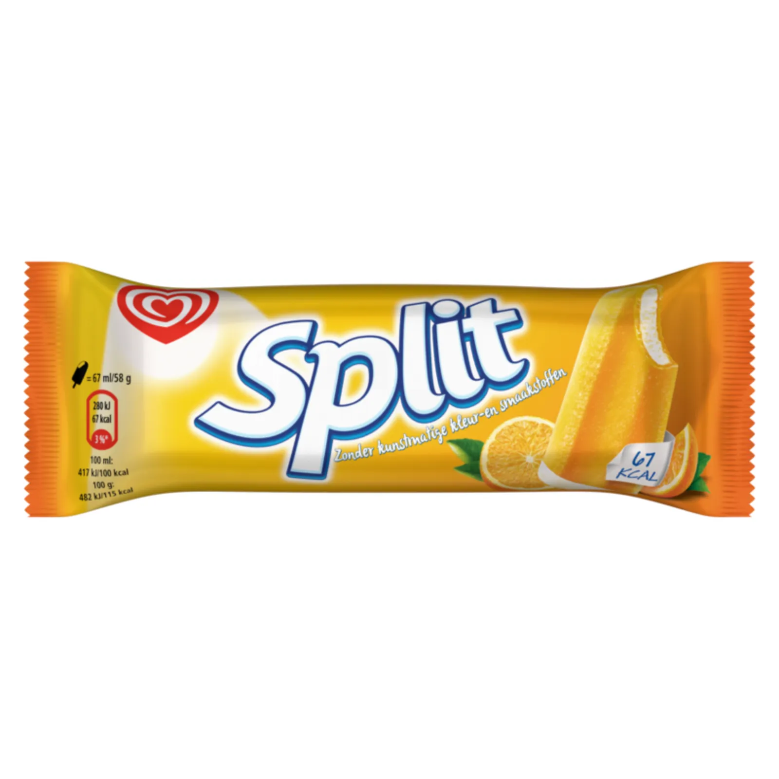 OLA split orange verpakking voorkant