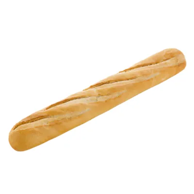 Pastridor stokbrood wit 57cm voorkant liggend