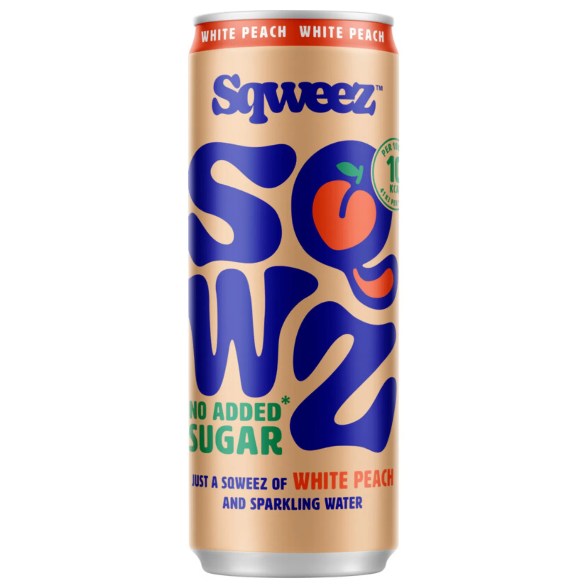 Sqweez White Peach blik (12x 250ml) - Afbeelding 2