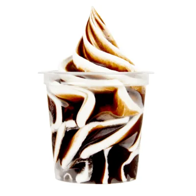 Softijs beker Sundae chocoladesaus voorkant