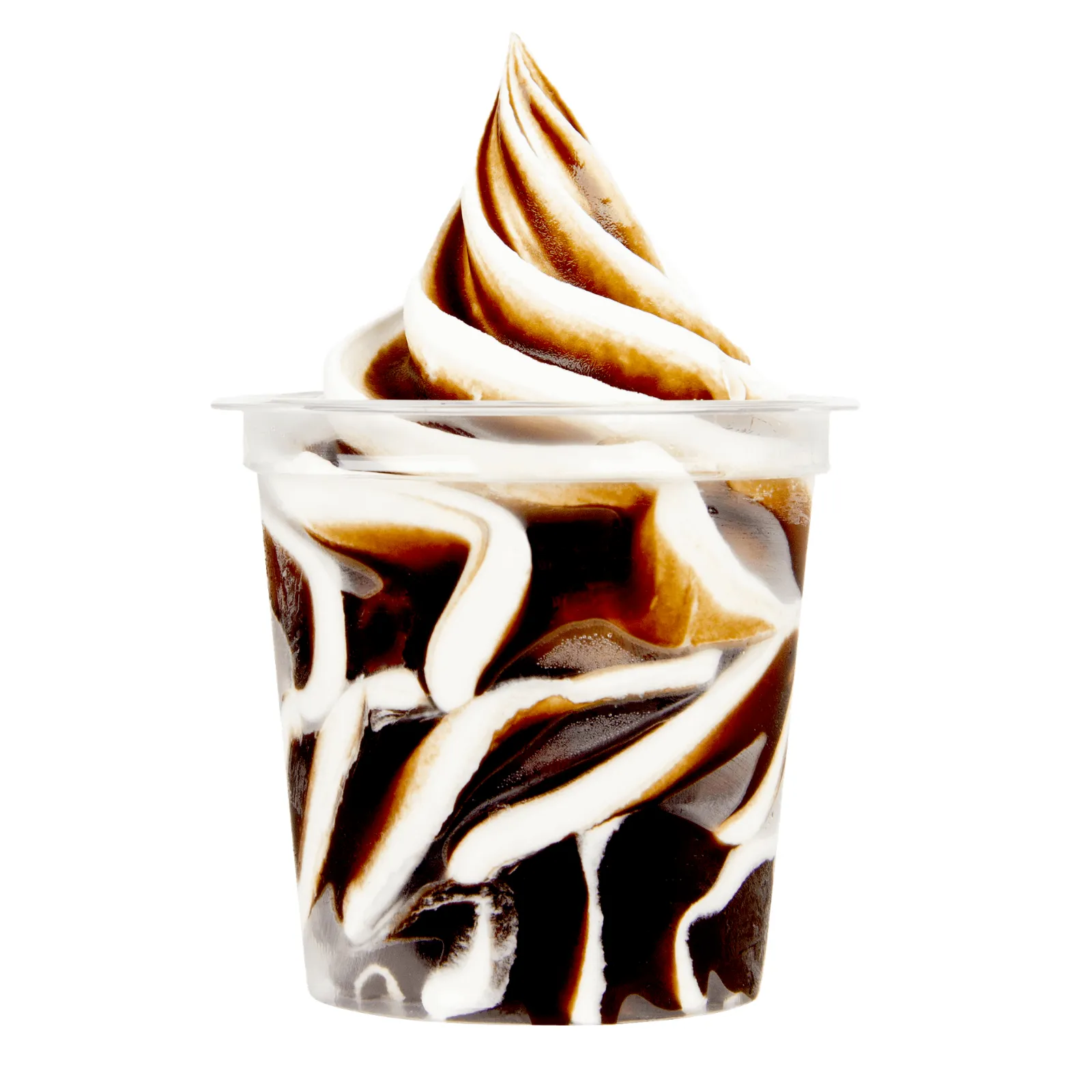 Softijs beker Sundae chocoladesaus voorkant